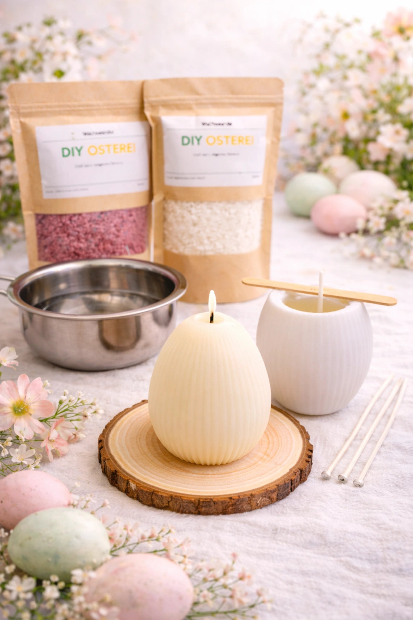 DIY Osterei Set – Gieße deine eigene Recycling-Osterkerze